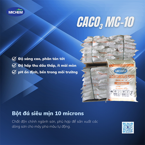 CaCO3 MC-10 - Hoá Chất Michem - Công Ty CP Michem Việt Nam
